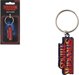 Porte-clés en métal Stranger Things avec logo WSQK