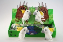 Porte-clés en peluche cacatoès