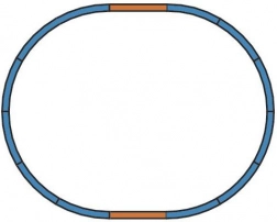 Ensemble de rails Piko A – ovale de base H0