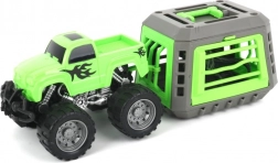 Voiture tout-terrain avec cage et dinosaure – set de jeu