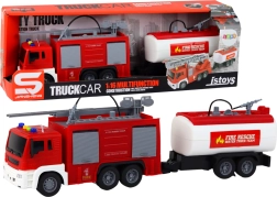 Brigade de pompiers avec remorque Camion de pompiers 1:16 Effets son et lumière