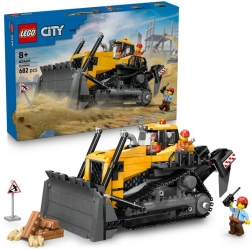 lego city bulldozer jaune avec chargeur