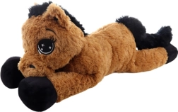 cheval en peluche marron 80 cm