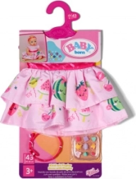 baby born robe avec serre-tête et système pinplay, 43 cm