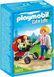 Playmobil City Life poussette pour jumeaux – jeu de construction