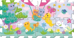 Puzzle en mousse TREFL Chatons espiègles, 8 pièces, épaisseur 1,5 cm