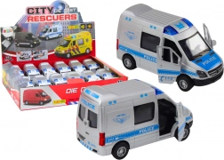 Voiture de police 1:32 avec portes ouvrantes, lumières et sons