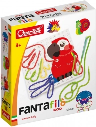 Quercetti Fantafilò Zoo set de laçage et broderie pour enfants