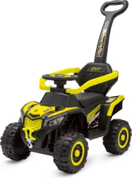 Draisienne électrique pour enfants avec tige de guidage jaune Baby Mix Ruggy