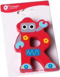 Lettre en bois R CLASSIC WORLD