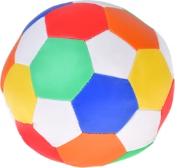 Balle textile souple et colorée en éco-cuir 15 cm