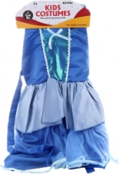 Robe de costume fille en bleu