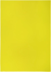 Pochette transparente A4 en L PVC jaune