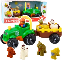 Tracteur interactif avec petits animaux