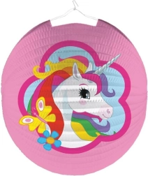 Lanterne avec motif de licorne