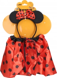 Set de carnaval souris à pois rouge