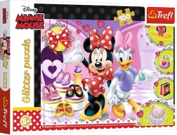 Puzzle 100 pièces Minnie et Paillettes