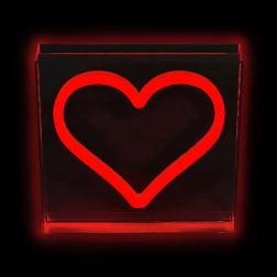 lampe néon LED en forme de cœur rouge 2Kids Toys