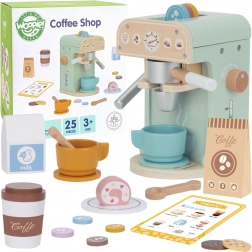 Machine à café en bois Woopie Green Pâtisserie Barista 25 pcs