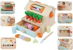 Maison trieur en bois – jouet éducatif interactif pour enfants dès 18 mois