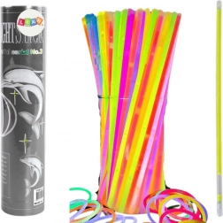 Bracelets fluorescents 100 pcs - nombreuses couleurs, brillent dans le noir