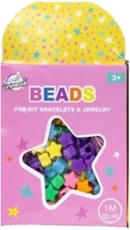 Set de perles étoiles avec cordelette 1 m