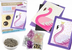 Kit DIY créatif Sequins épingles Cadre Flamant rose