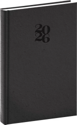 Agenda journalier Notique Essenza 2026, café, 15 x 21 cm