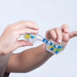 Fidget Blox Sound cube antistress – bleu et jaune