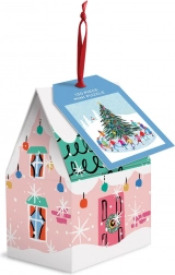 Puzzle GALISON patinage autour du sapin de Noël – 130 pièces