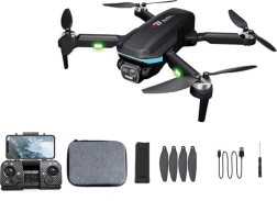 Drone pliable avec détection d’obstacles et caméra wi‑fi 720p, commande rc