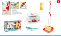Set de ménage interactif avec aspirateur robot pour enfants
