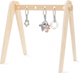 Portique d’éveil en bois avec jouets NEW BABY