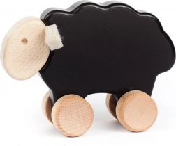 Agneau à tirer en bois noir BAJO