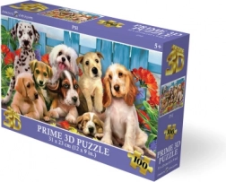Puzzle 3D chiots 100 pièces 31 × 23 cm