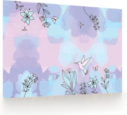 Set de table avec motif colibri