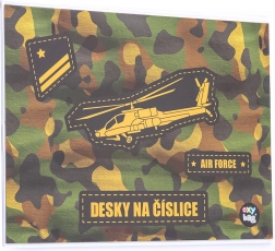 Planches pour les chiffres avec motif Hélicoptère