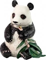 Figurine de collection panda géant avec bambou
