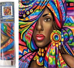 Peinture diamantée Africaine 30x40cm