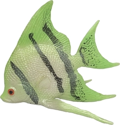 Petit poisson en caoutchouc vert 10 cm