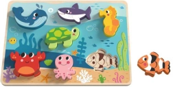 Puzzle en bois Monde de la mer pour enfants TOOKY TOY