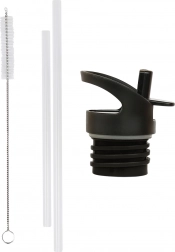 A Little Lovely Company set de bouchon, goupillon et paille pour bouteille isotherme 350 ml – Espace