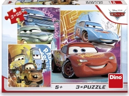 Puzzle Cars camarades 3x55 pièces