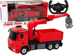 Camion-grue pour enfants MERCEDES par Rastar, rouge, RC
