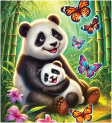 Puzzle en bois Wooden City – aventure panda, 20 pièces