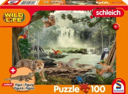 Puzzle SCHLEICH dans la forêt tropicale 100 pièces avec figurine