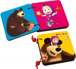 Livre en bois Bino Masha et l'ours