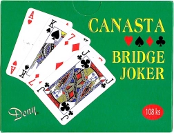 Boîte de cartes Canasta 108 pcs