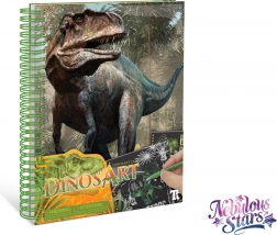 Carnet à gratter DinosArt