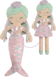 Poupée en peluche Ocean Fantasy - 36 cm avec berceau